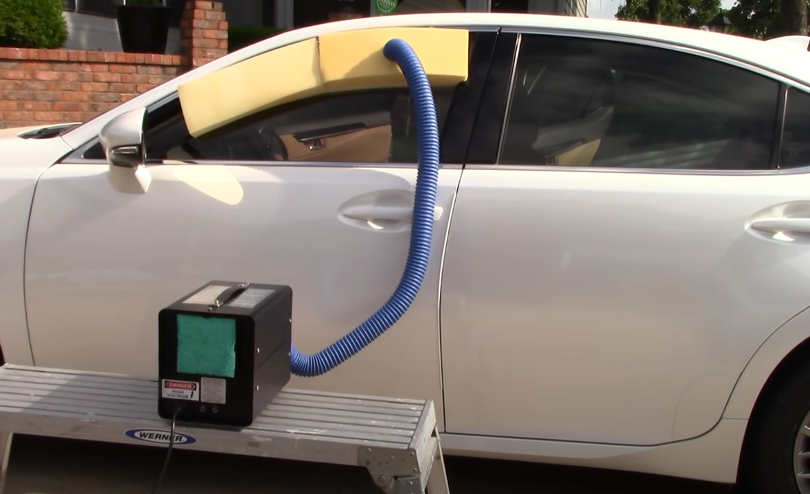 Autó fertőtlenítés és szagtalanítás ózongenerátor segítségével