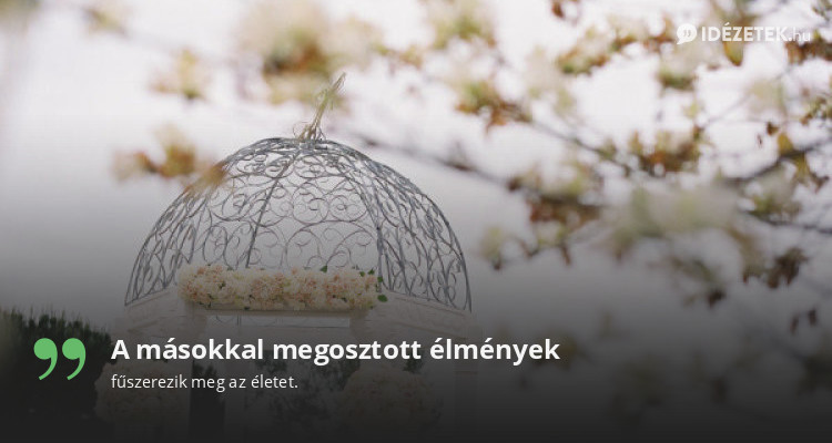 A másokkal megosztott élmények