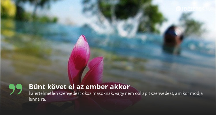 Bűnt követ el az ember akkor