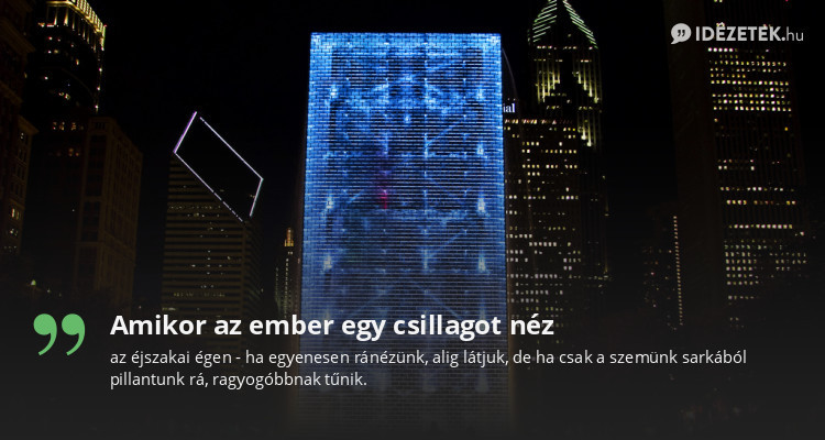 Amikor az ember egy csillagot néz